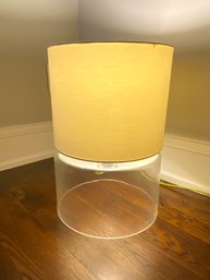 Crate & Barrel Modern Glass Table Lamp