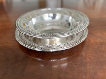 Beautiful Mid-Century Reed And Barton Silver Plate And Matching Bowl