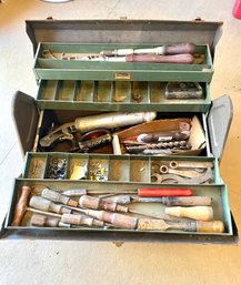 Vintage KENNEDY Kits Tool Box - Filled
