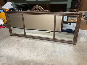 Antique Three Panel Mantel Mirror