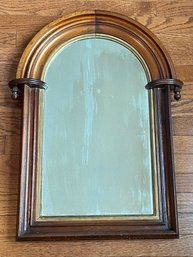 Victorian Arch Top Wood Framed Mirror 21x27