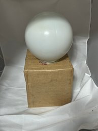 White Glass Vintage Replacement Globe