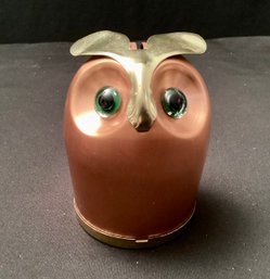 Vintage Coppercraft Guild Owl Bank