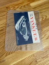 1959 Yankee Official Program And Scorecard