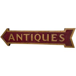 Large Vintage Arrow Antique Sign -