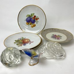 Lot Of Bavarian China Fruit Plates And More