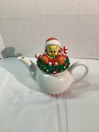 Tweetie Bird Christmas Teapot