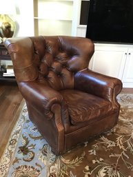 RESTORATION HARDWARE Leather Chair (see Description)