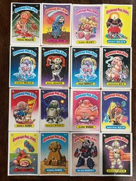 1986 Garbage Pail Kids Sticker Card Lot  All 16 Cards In Picture Are Included In This Lot.  Excel. Cond. Cards