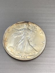 1935 Liberty Walking Silver Half Dollar