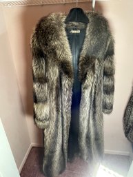 Antonovich Fur Raccoon Full Length Coat