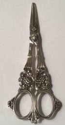 Antique Sterling Silver Grape Scissors, Shears