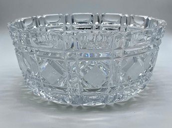 Cut Glass Serving Bowl