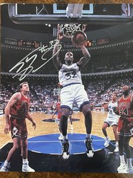 Shaquille O'Neal Signed 8' X 10' Photo    Hand Signed In Silver Sharpie