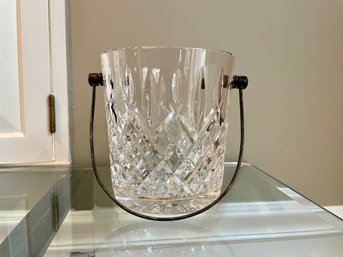 Waterford Crystal Ice Bucket With Silver Plated Handle