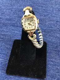 10K Gold Filled Stretch Wristband Watch