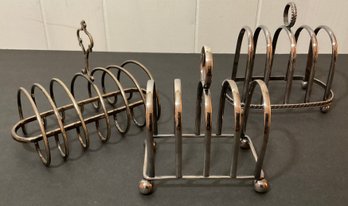 Trio Silver-plated Toast Rack Holders