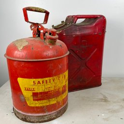 Two Gas Cans Eagle Safety Can