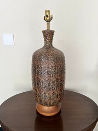 Mid Century Textured Glaze Ceramic Table Lamp