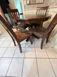 Wood Dining Table With 4 Chairs
