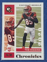 2020 Panini Chronicles Tee Higgins Bronze Parallel Rookie Card #21
