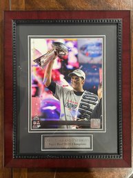Tom Brady - New England Patriots Super Bowl Champions Framed And Matted Photo.