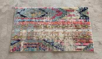 Tribal Distressed Design Entryway Rug By Safavieh