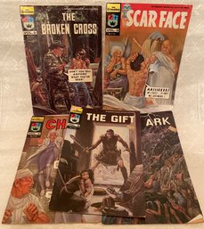 Vintage Lot Of 5 Christian Comic Books - Crusaders - Adult & Teen Reading - 1974 - 77- Vol 2,3,5,7,8