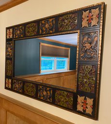 Engraved Wooden Mirror