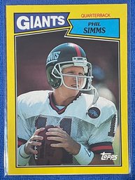 1987 Topps Phil Simms Card #L