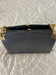 Midnight Blue Genuine Leather Handbag