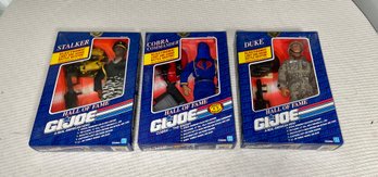 Set Of 3 Vintage GI Joe Hall Of Fame Dolls Unopened - Stalker Cobra And Duke