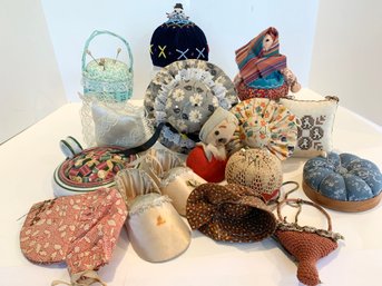 Collection Of 15 Antique & Vintage Pin Cushions