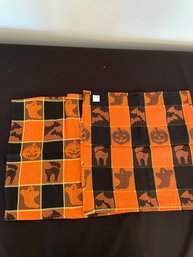 Set Of Cotton Halloween Themed Cloth Napkins