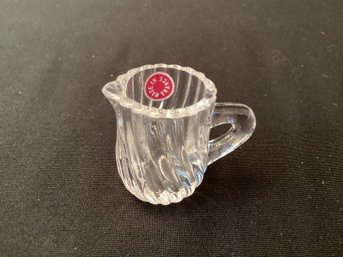 Glass Reproduction Miniature Pitcher Made In France Original Box