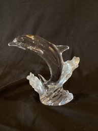 Lenox Glass Dolphin Statue