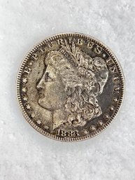 1883 Morgan Silver Dollar, Philadelphia Mint, 90  Silver