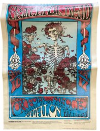 Grateful Dead ' Skull & Roses'  Oxford Circle Concert Poster (I)