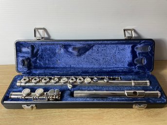 W.T. Armstrong Flute And Case . Silver Plated