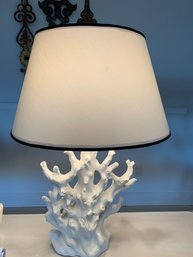 Decorative Large Faux White Coral Table Lamp