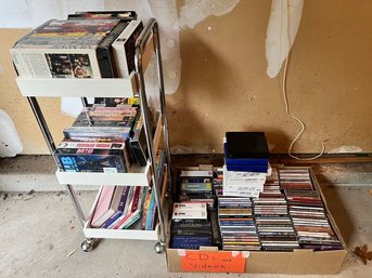 CD's, Video's, Cassette's