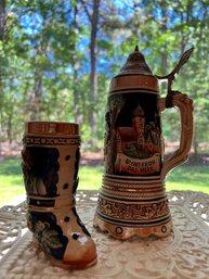 1/4 Liter Covered Stein, German, Shoe Stein, West Germany