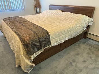 King Bed Platform Frame With Storage Draws