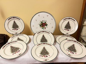 Mikasa, And Caldor Holiday Plates