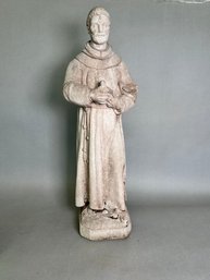 Saint Francis Concrete Garden Statue, 2 Feet Tall