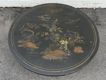 Vintage Chinoiserie Round Coffee Table