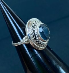 Sterling Ring With Adjustable Band