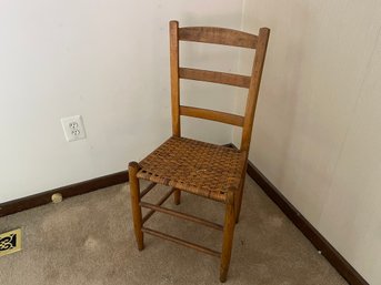 Antique Chair With Rush Seat