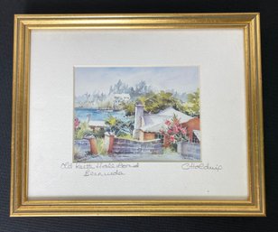 Carole Holding Watercolor Print Pencil Signed