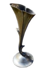 Pewter Fluted Vase